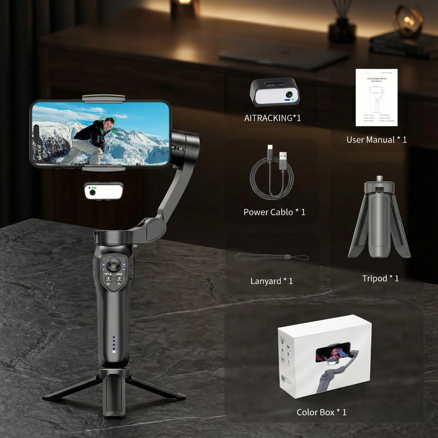 Glidr™ AI stabilizátor telefónu