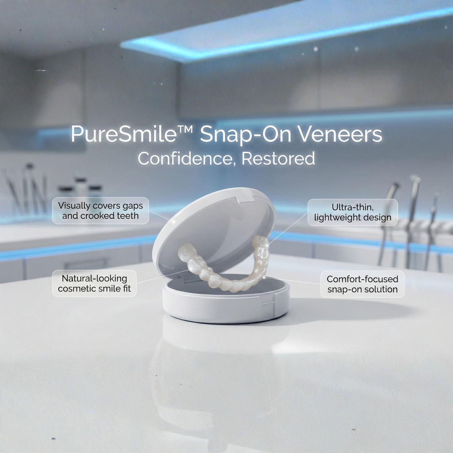 PureSmile™ Snap-On Veneers — Confidence, Restored