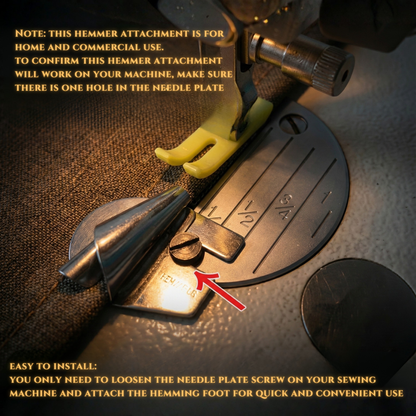 Piedino EasyHem™ per Orli Arrotolati – Orli Perfetti Resi Semplici