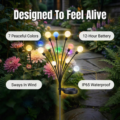 LumiFire™ Solar Firefly Garden Lights