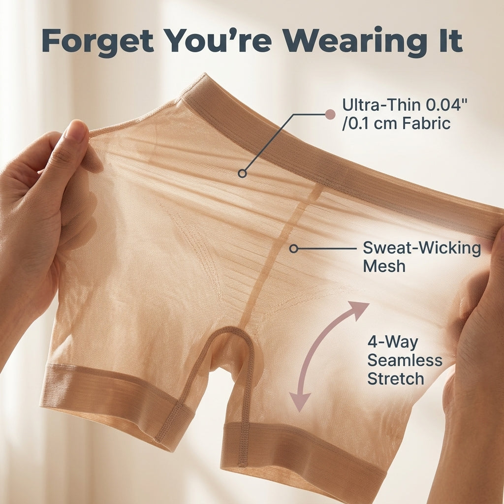 LuxeSculpt™ Seamless Tummy Control Shapewear Shorts