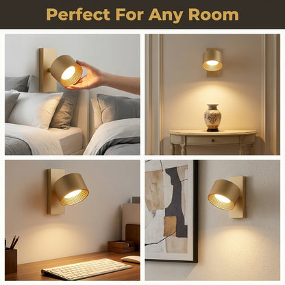 Lampe Murale Rotative Magnétique AeroGlow™ 360°