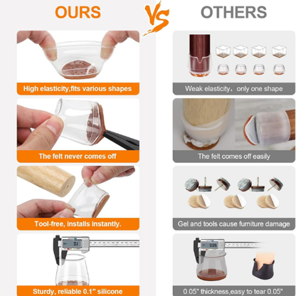 Easy Fit Leg Protectors ™ – Protect Your Floors, Enhance Your Furniture