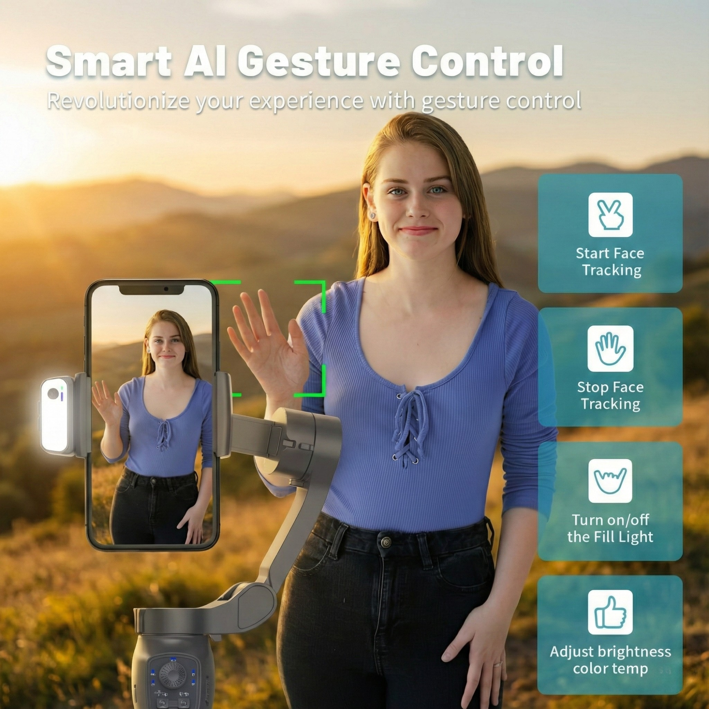 Glidr™ AI stabilizátor telefónu