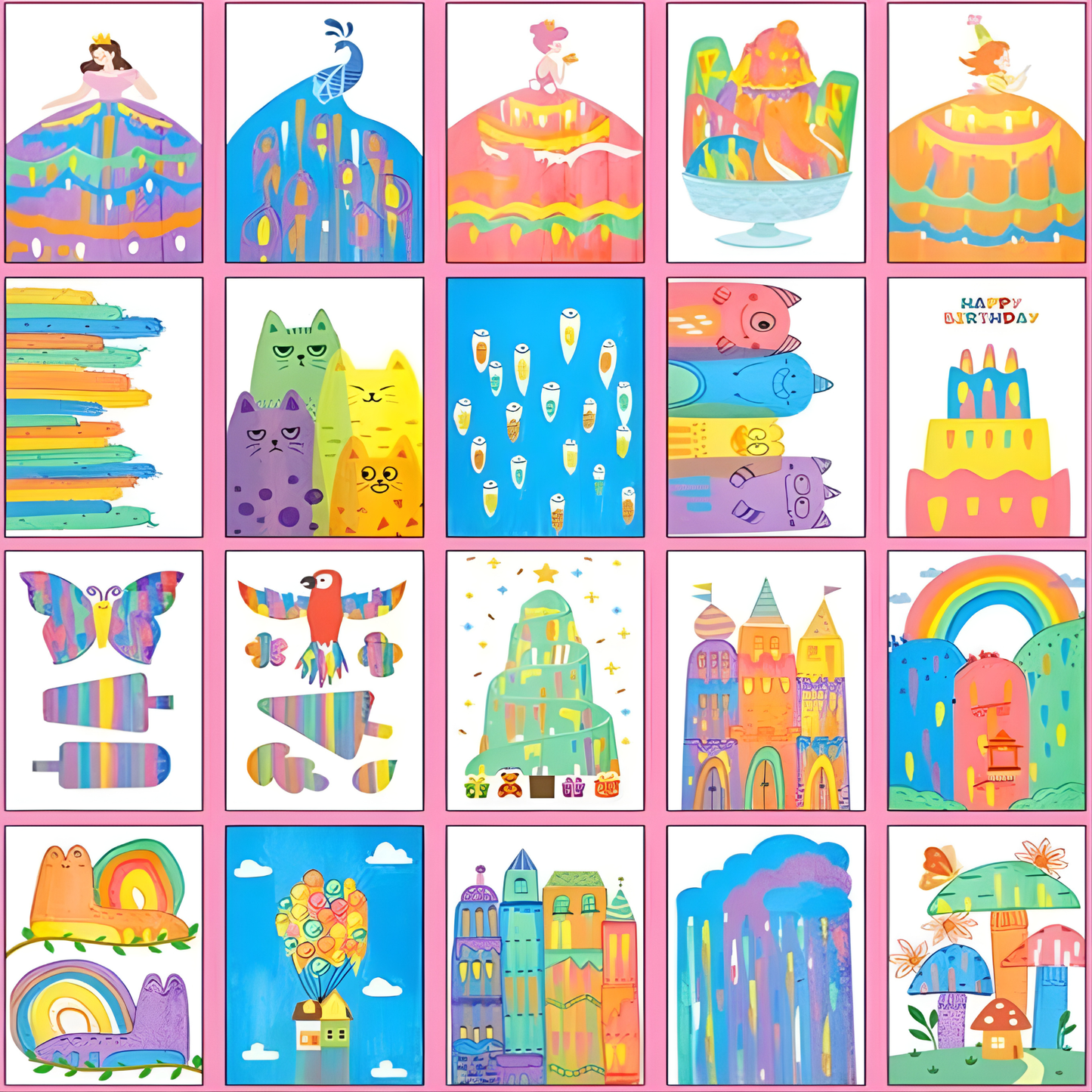 Magic Squeegee Verfset™ – Pel, Schraap & Ontdek Regenboogkunst