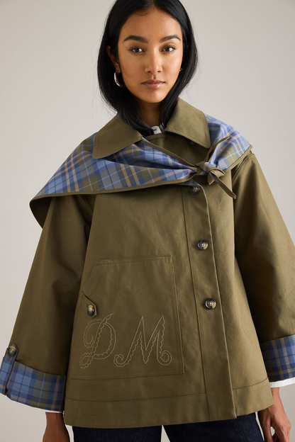 Jerry Crop Trench – Reversible Design for the Fearlessly Stylish ✨