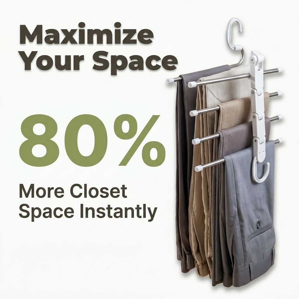 Porte-vêtements à plusieurs niveaux - Organisez votre garde-robe