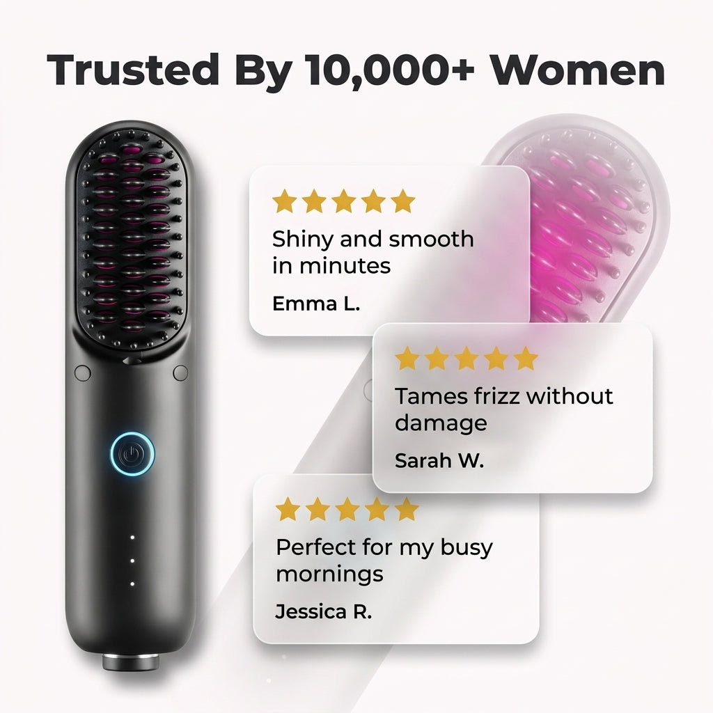 GlamBrush Pro™ – Hladké, uhlazené a upravené během minut