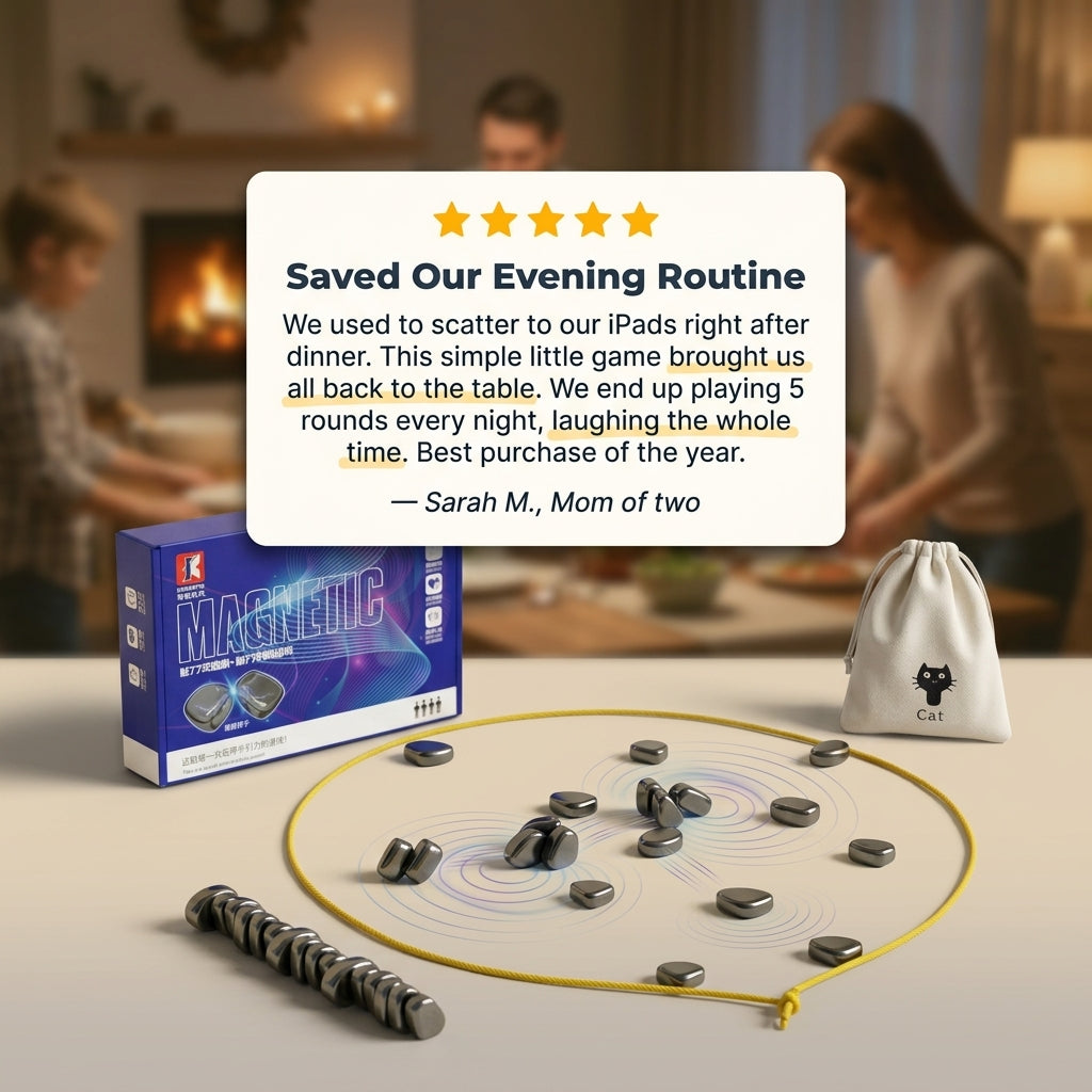 Family Magnetic Party Game - Engaging Strategy for Screen Free Family Fun