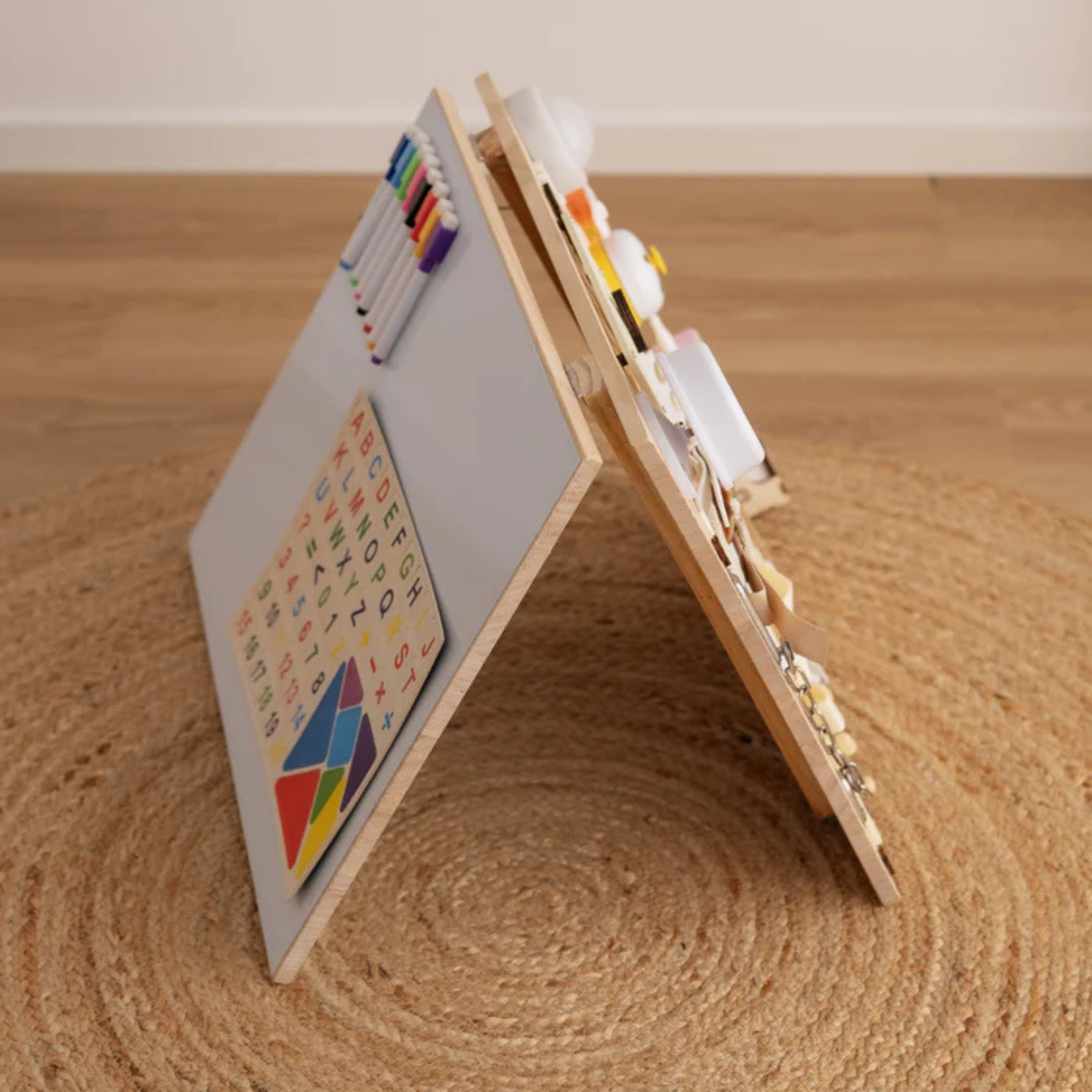 Sensory Happy Board™ – Montessori Druk Bord & Magnetisch Leerbord