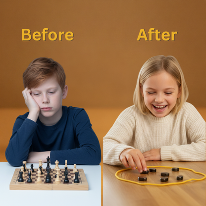 משחק אסטרטגיה מגנטי – כיף לכל הגילאים! 🧠