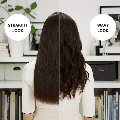 Portable smoothing brush – Tame your unruly strands. In seconds.