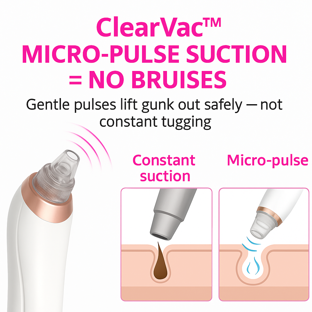 Pore Vacuum Pro™ – Okamžite odhaľte svoju hladkú, žiarivú pleť