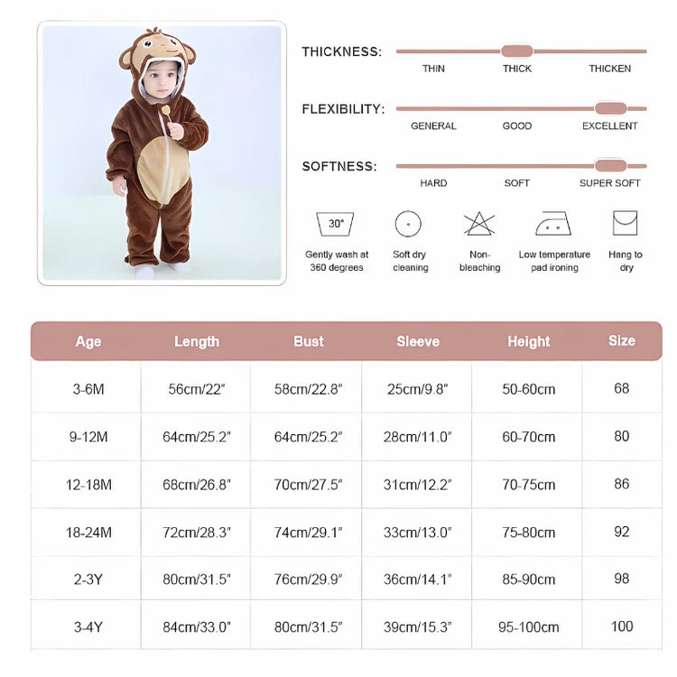 Cute Animal Rompers for Babies and Toddlers
