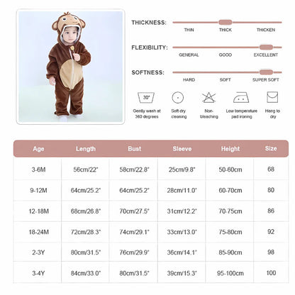 Cute Animal Rompers for Babies and Toddlers