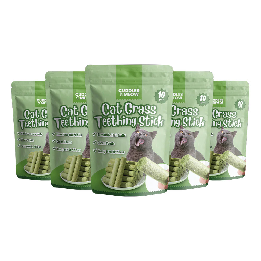 Cat Grass Teething Sticks