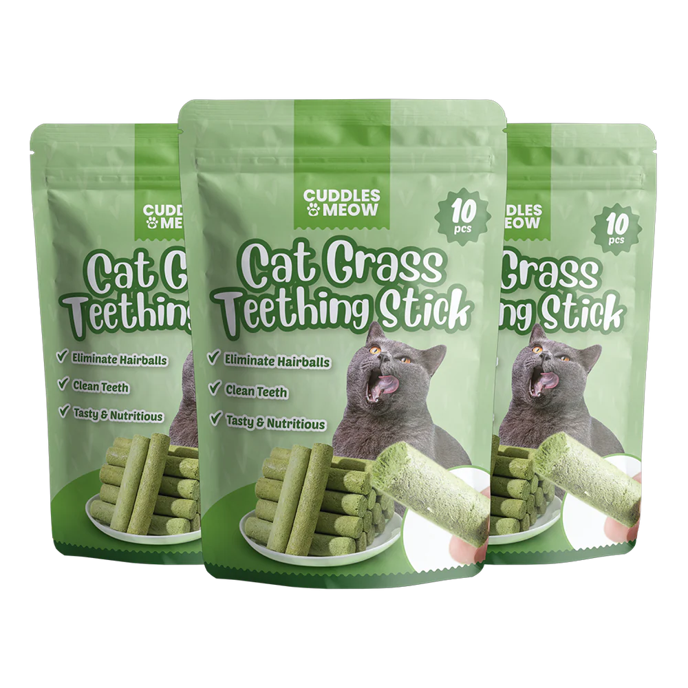 Cat Grass Teething Sticks