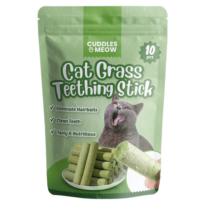 Cat Grass Teething Sticks